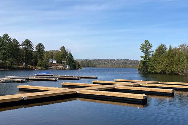 Dock Slips on Lake of Bays